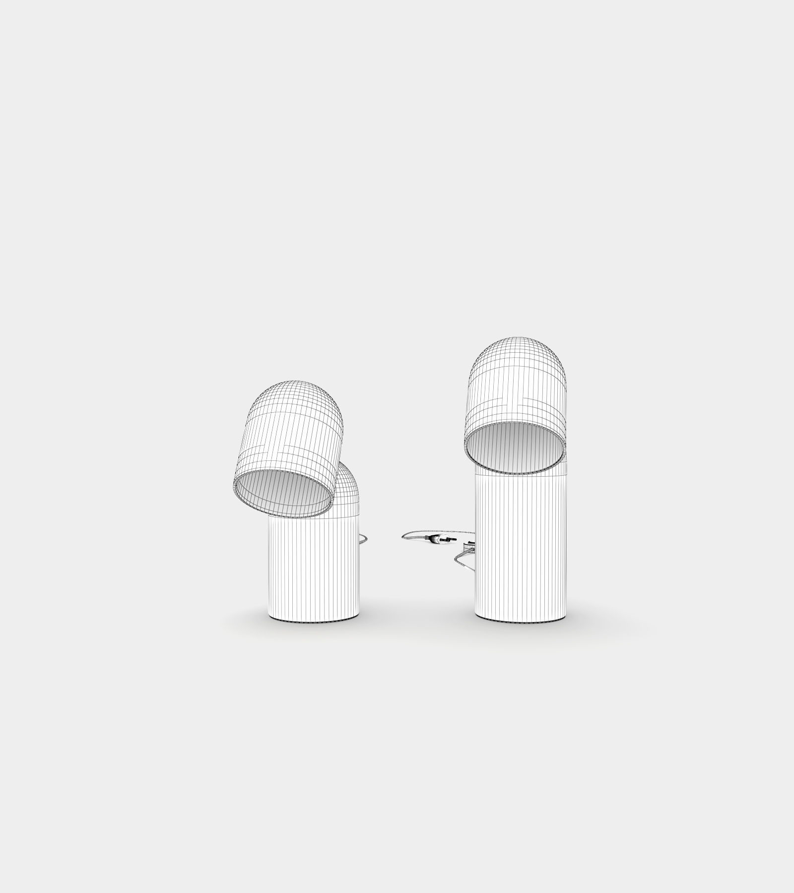 Turning table lamp 3D model_3