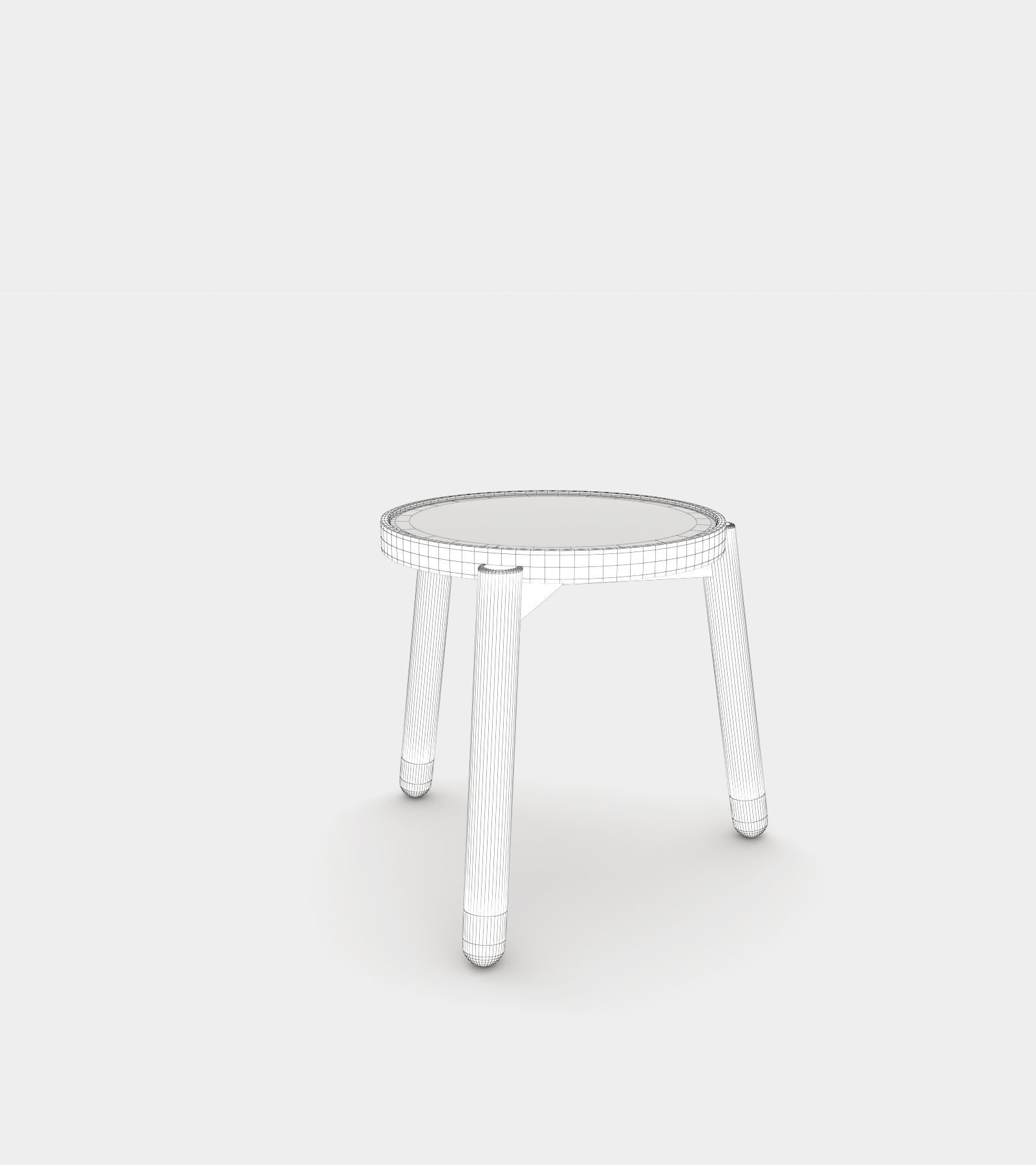 Solid wood side and coffee table 3D model_2