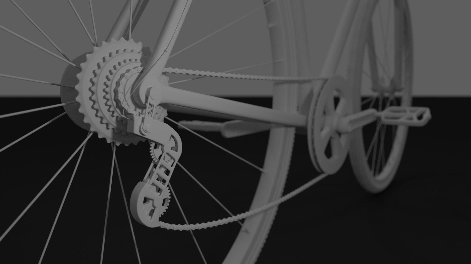 Bike Bicycle Btwin 3D model_7