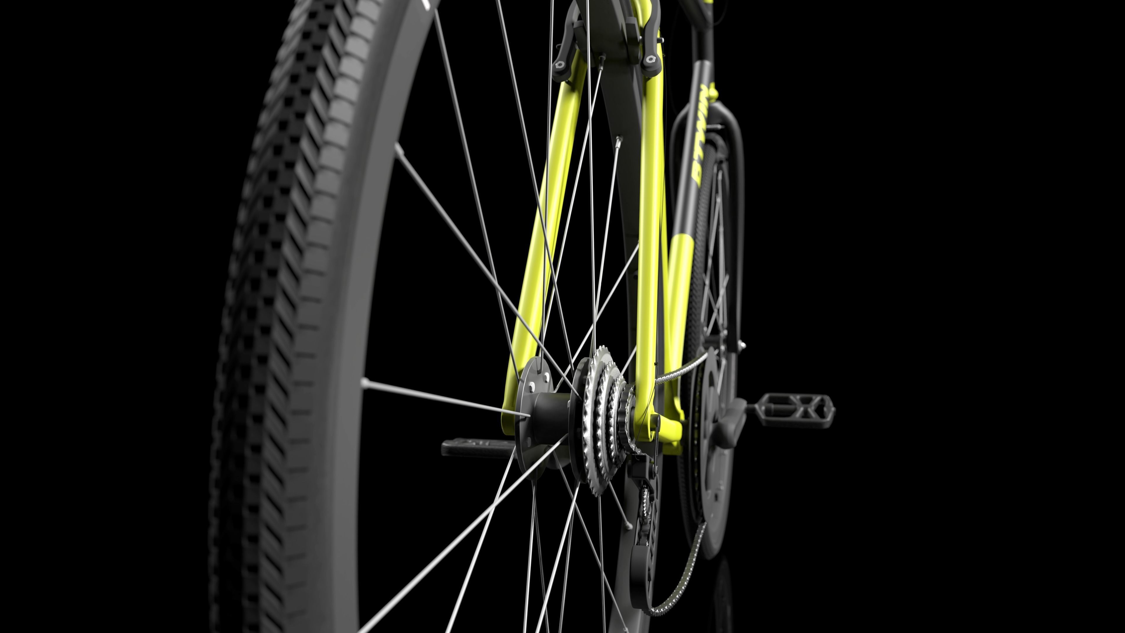 Bike Bicycle Btwin 3D model_3