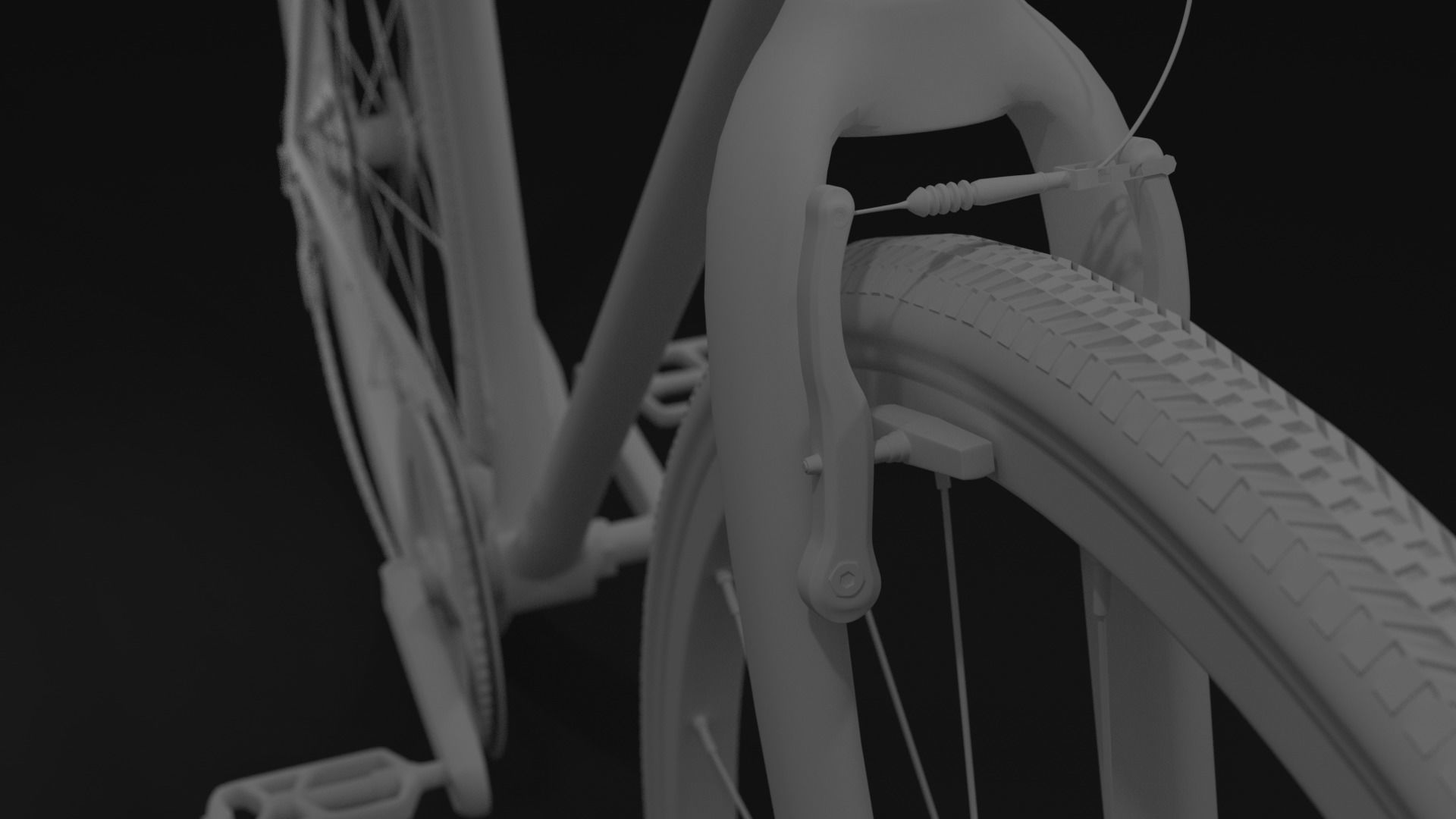 Bike Bicycle Btwin 3D model_9