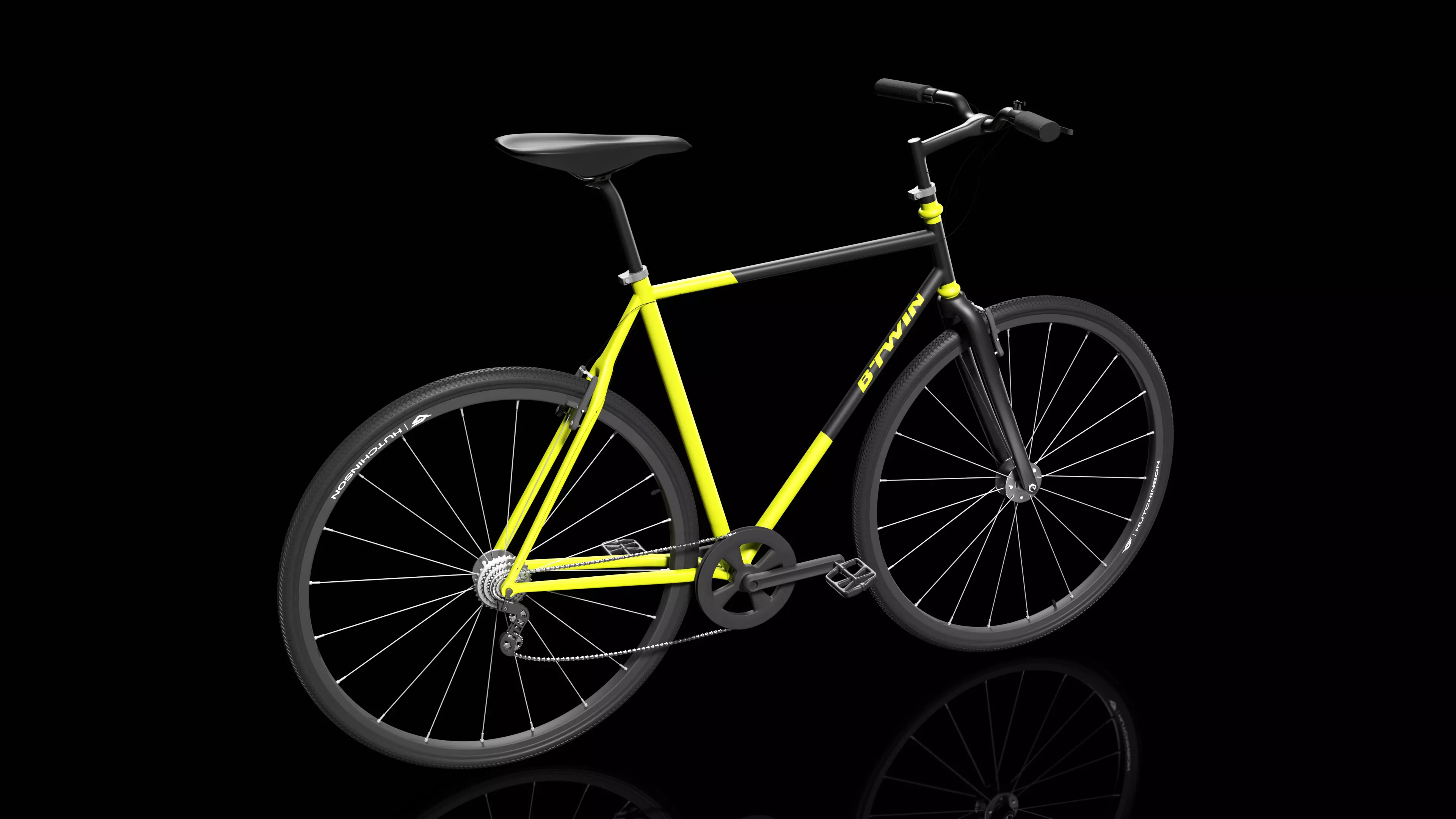 Bike Bicycle Btwin 3D model_0