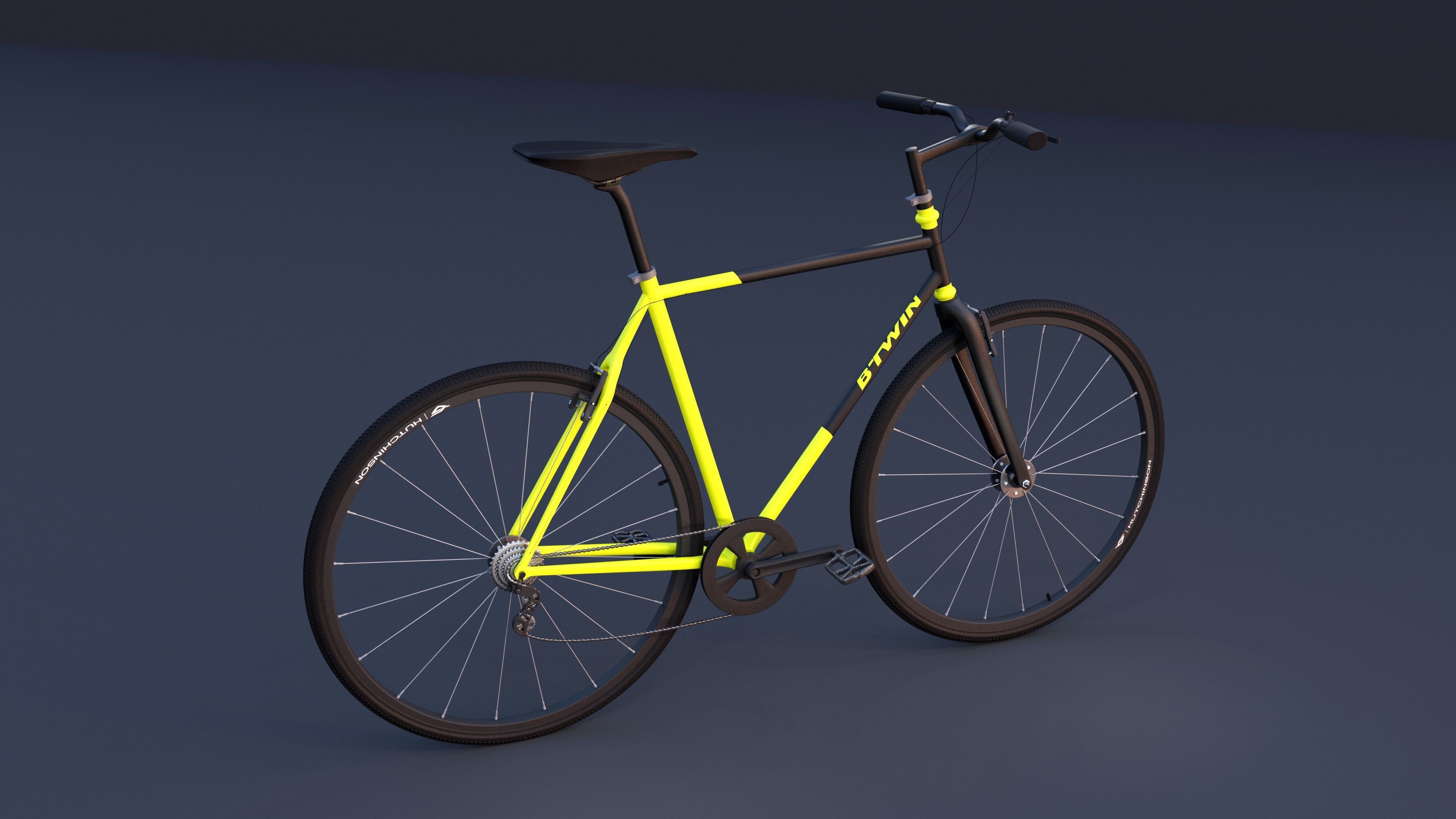 Bike Bicycle Btwin 3D model_6