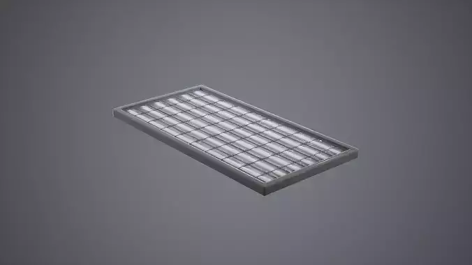 Square Fluorescent Ceiling Light