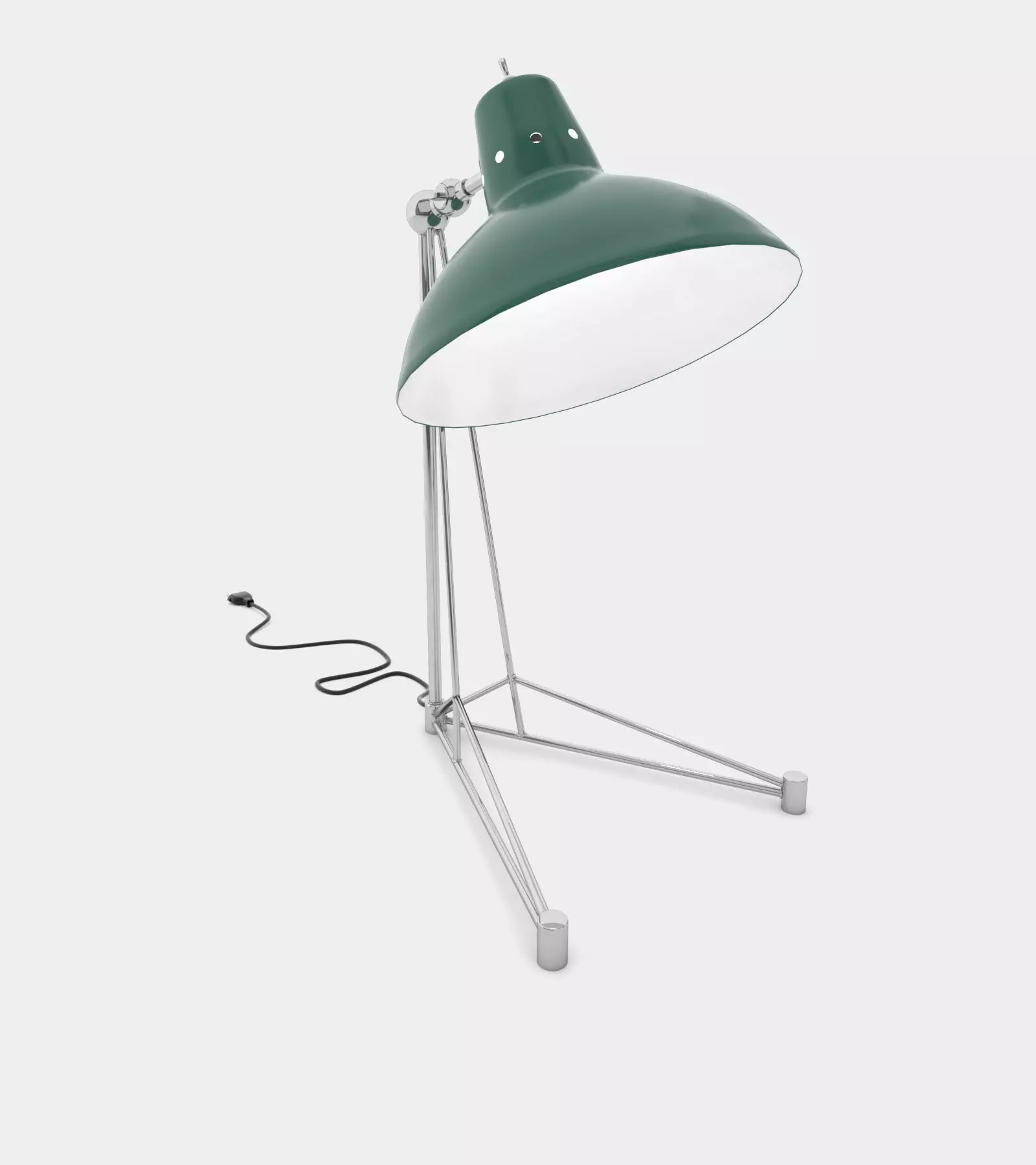 Vintage table lamp 3D model_0