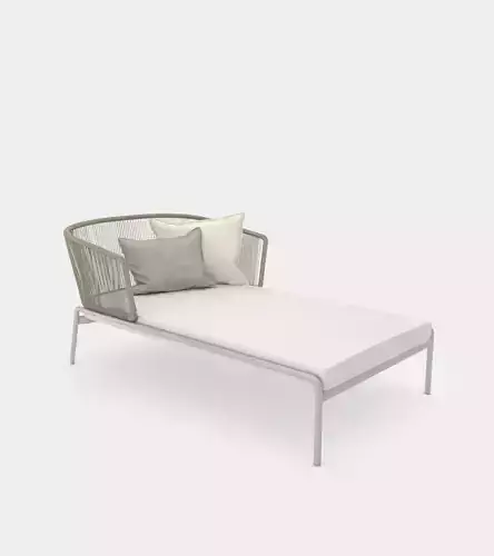 Outdoor pool chaise lounge 3D model