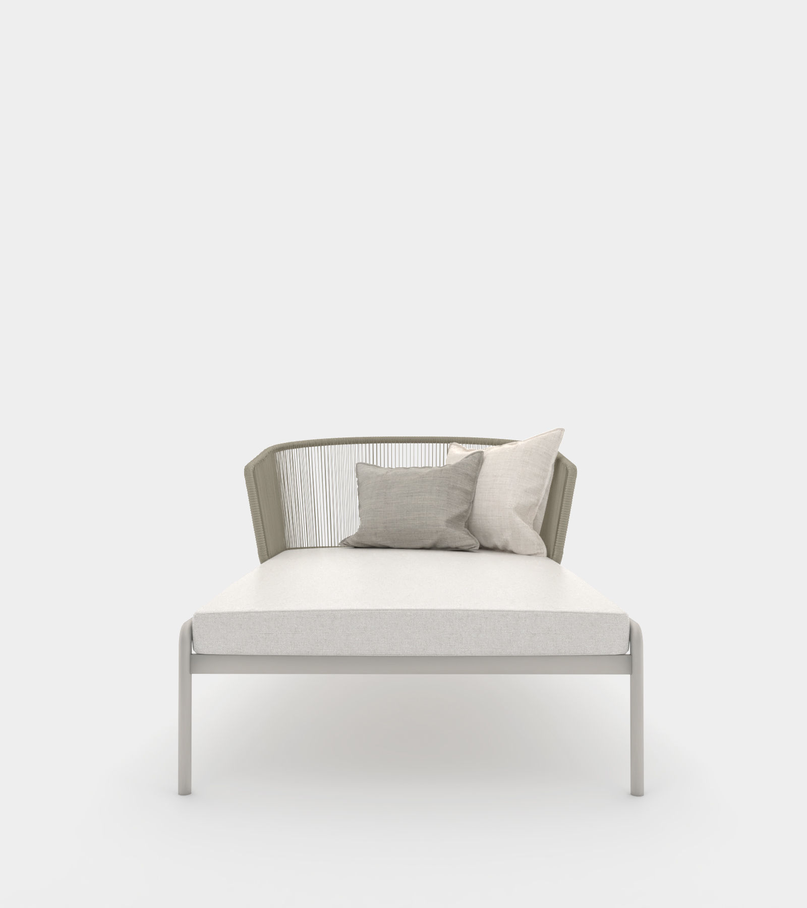 Outdoor pool chaise lounge 3D model_1