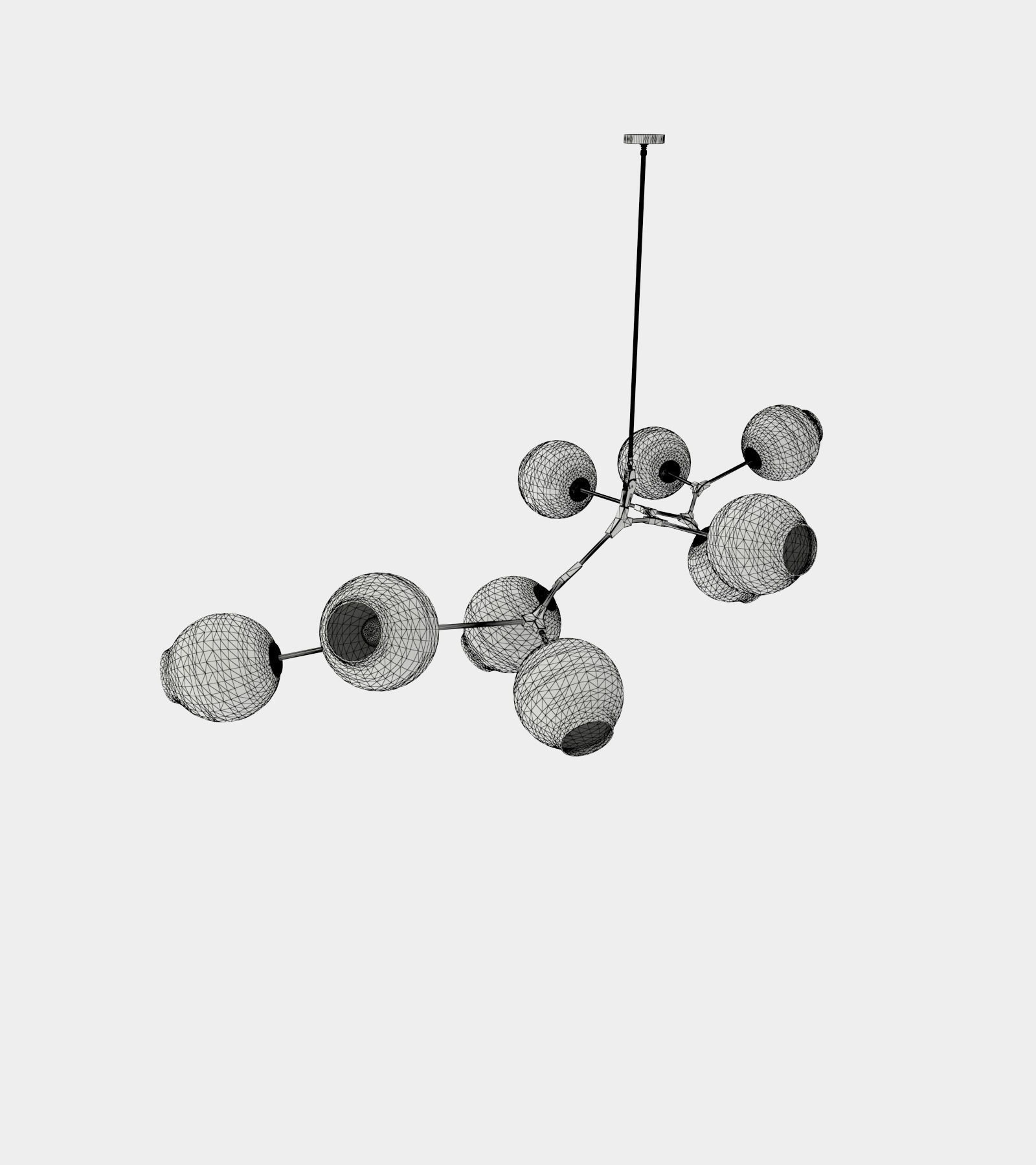 Branch pendant lamp 3D model_2