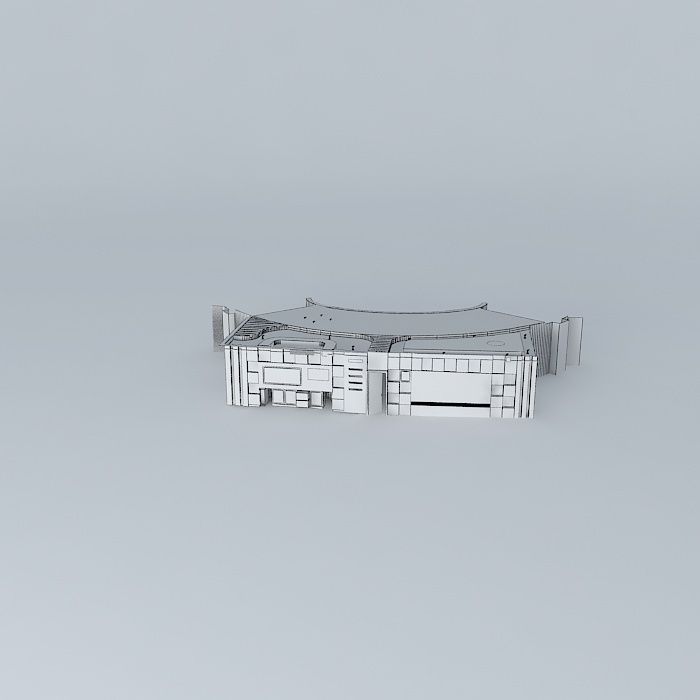 Pizza Cono Cafe using THORN Light Fitting Concavia Free 3D model_3