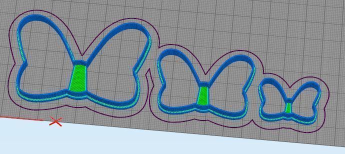 Minnie Knots Cookie Cutter Set 3D print model_1