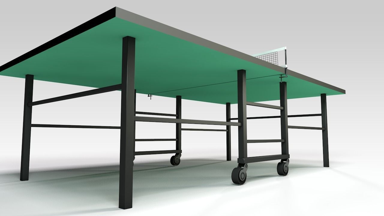 Ping Pong Table 3D model_4