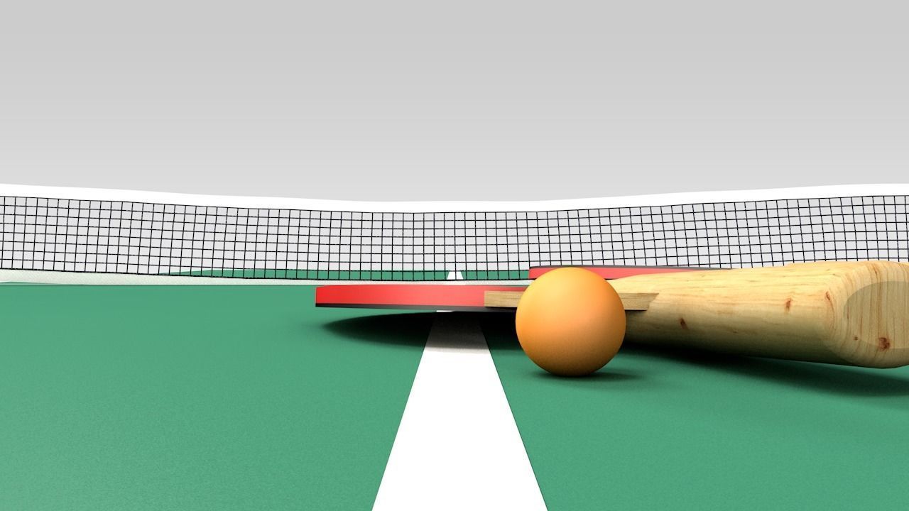 Ping Pong Table 3D model_2