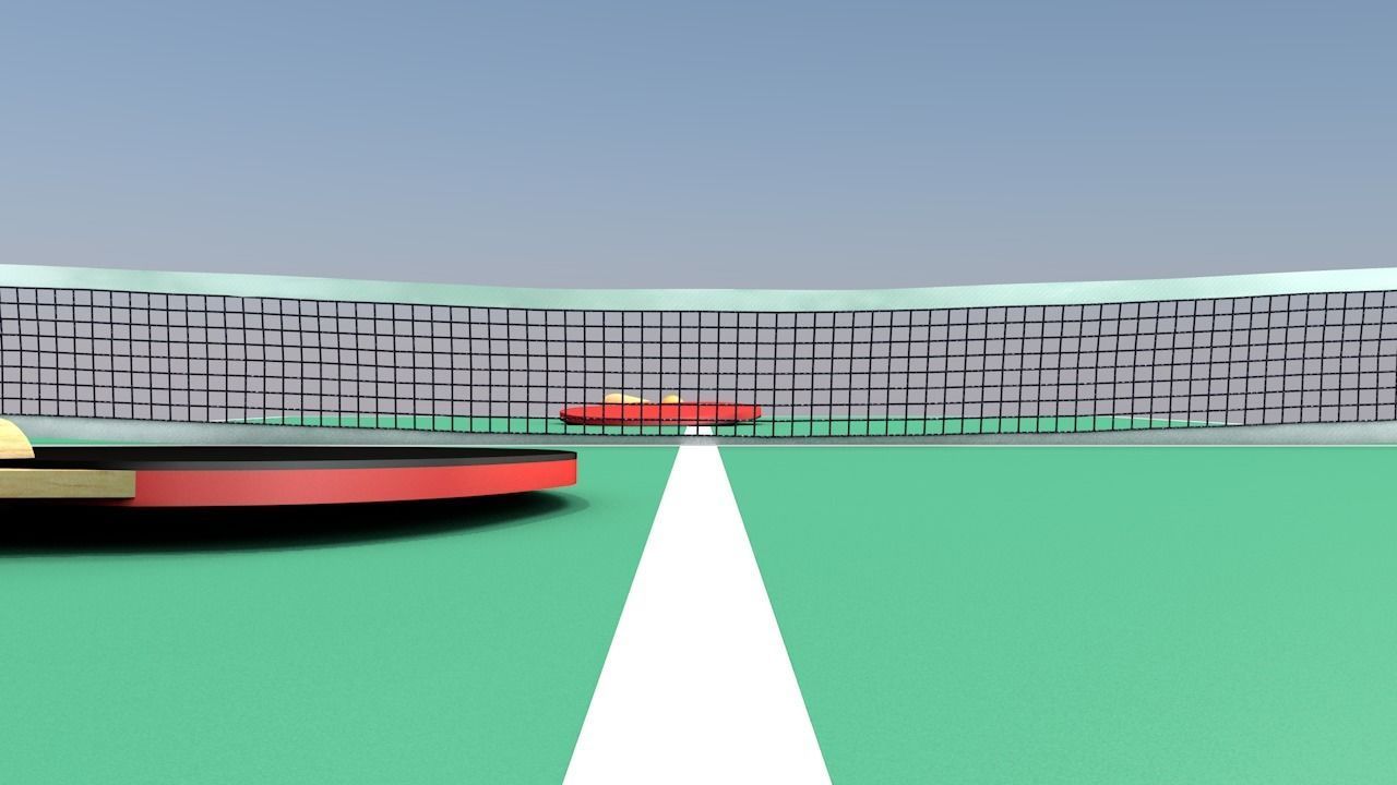 Ping Pong Table 3D model_3
