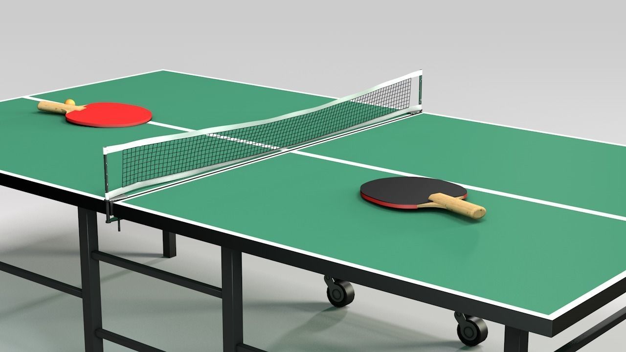 Ping Pong Table 3D model_5