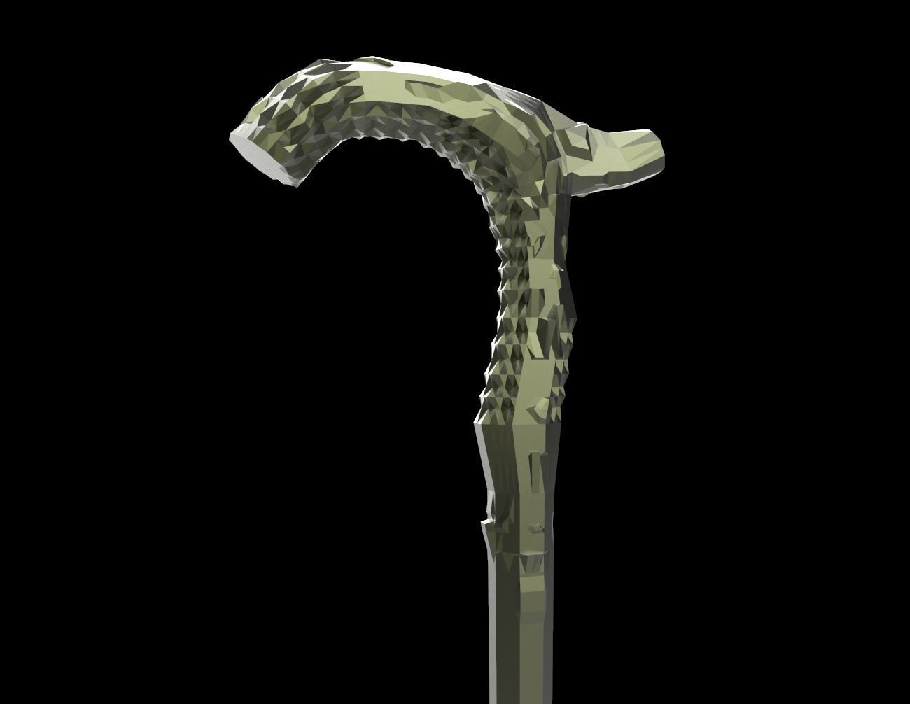 V Cane 3D print model_2
