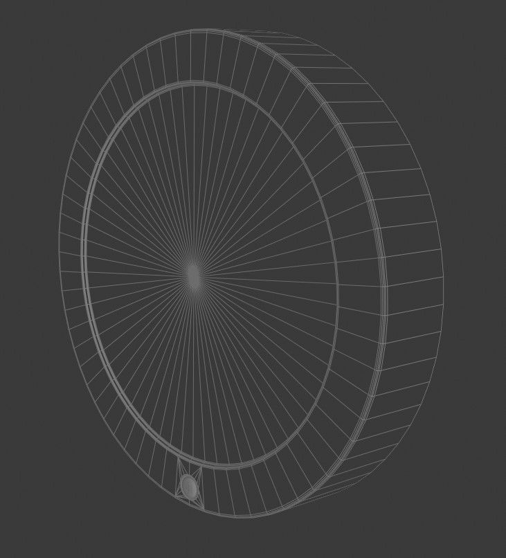 Bath lamp 3D model_4