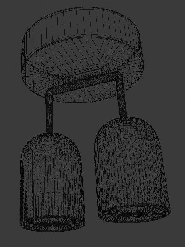 Bath lamp 3D model_5