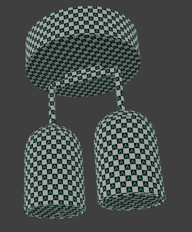 Bath lamp 3D model_1