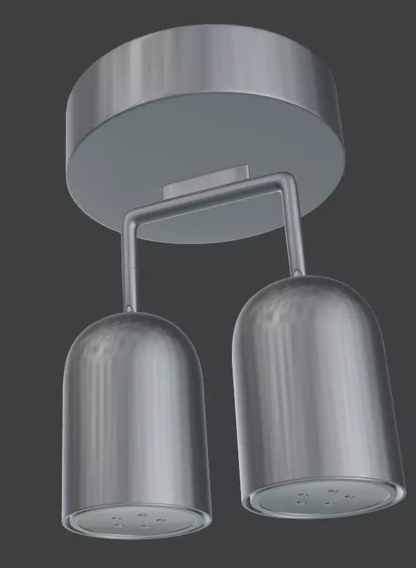 Bath lamp 3D model_0