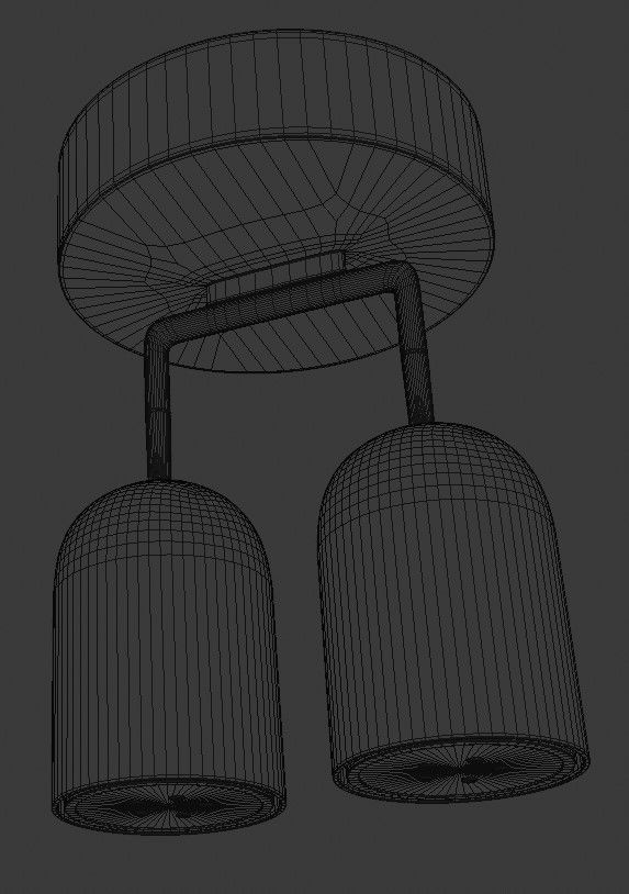 Bath lamp 3D model_4