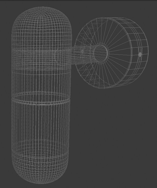 Bath lamp 3D model_5