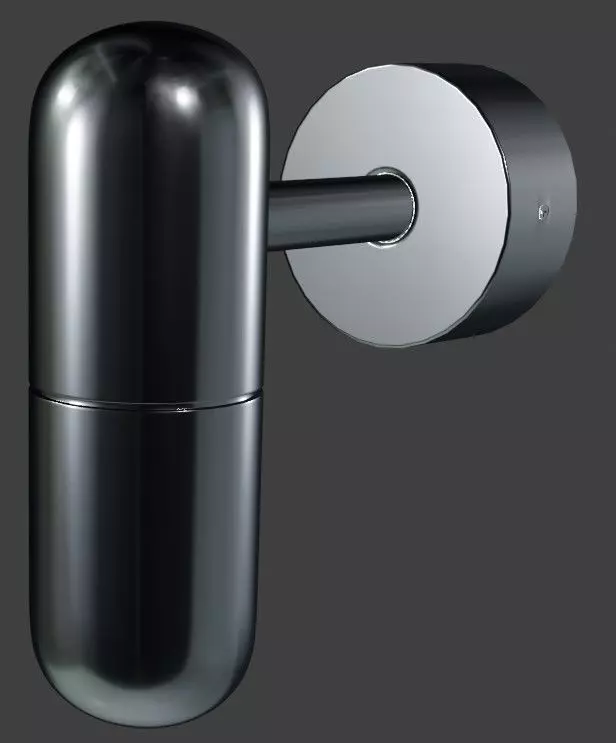 Bath lamp 3D model_0