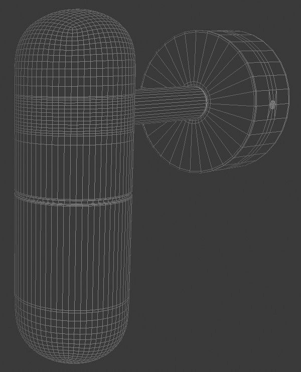 Bath lamp 3D model_4