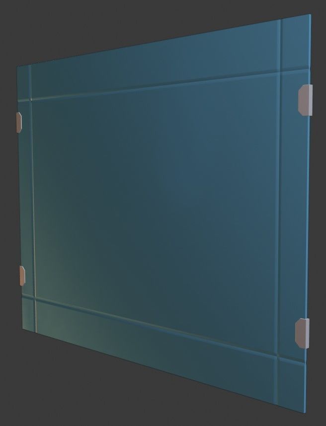 Bath mirror 3D model_2