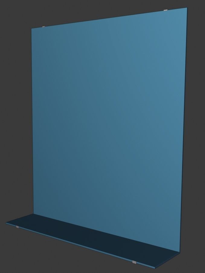 Bath mirror 3D model_3