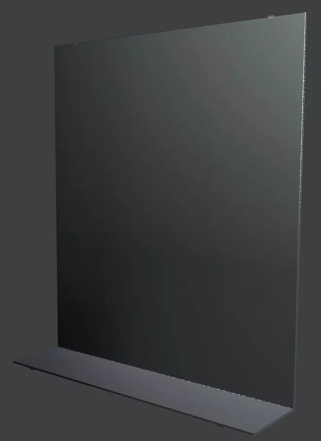 Bath mirror 3D model_0