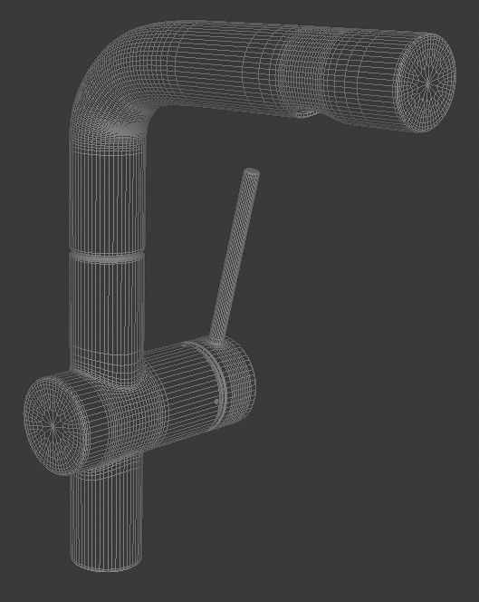 Bath tap 3D model_5