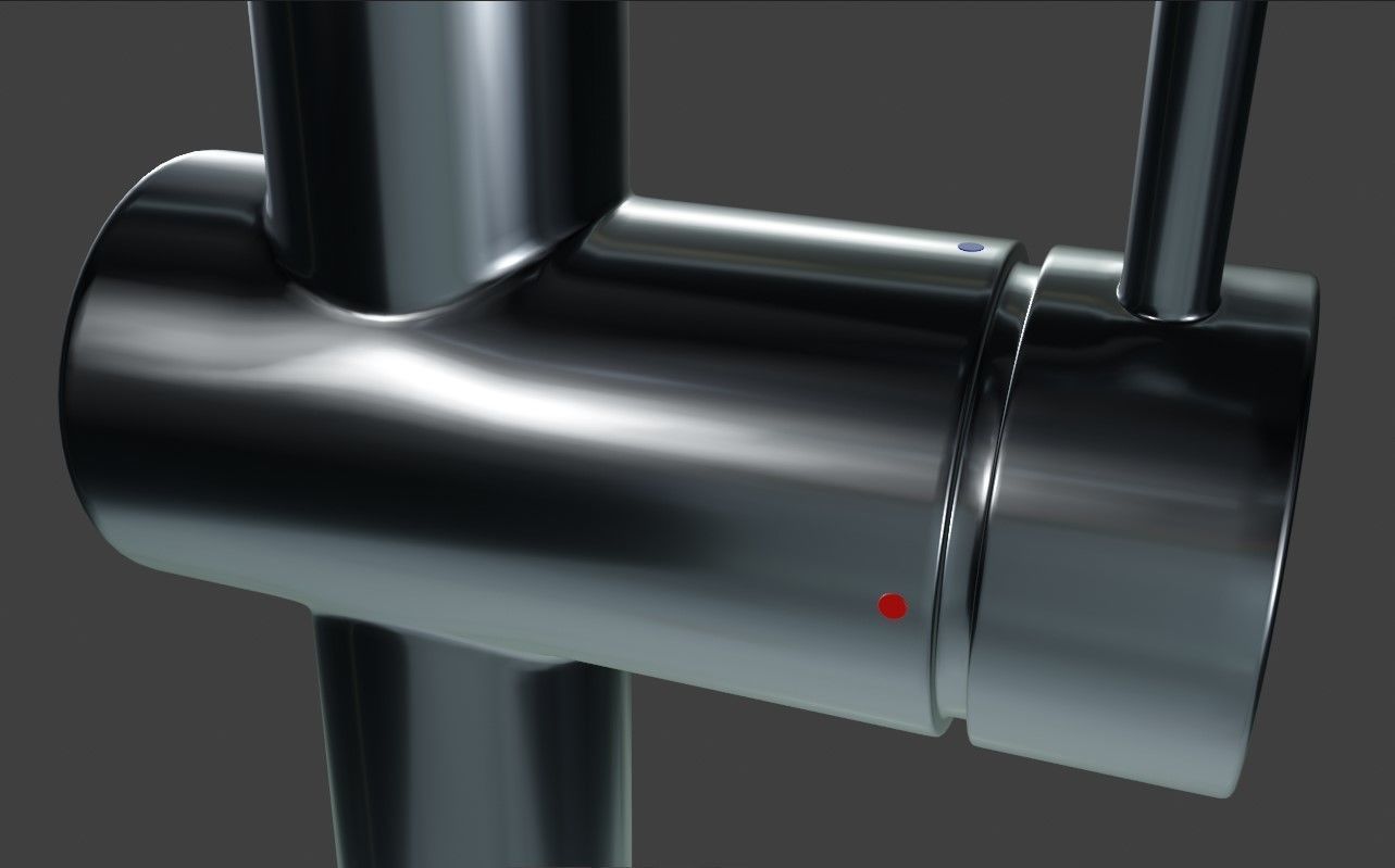 Bath tap 3D model_1