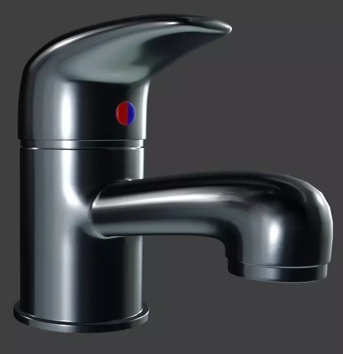 Bath tap 3D model_0