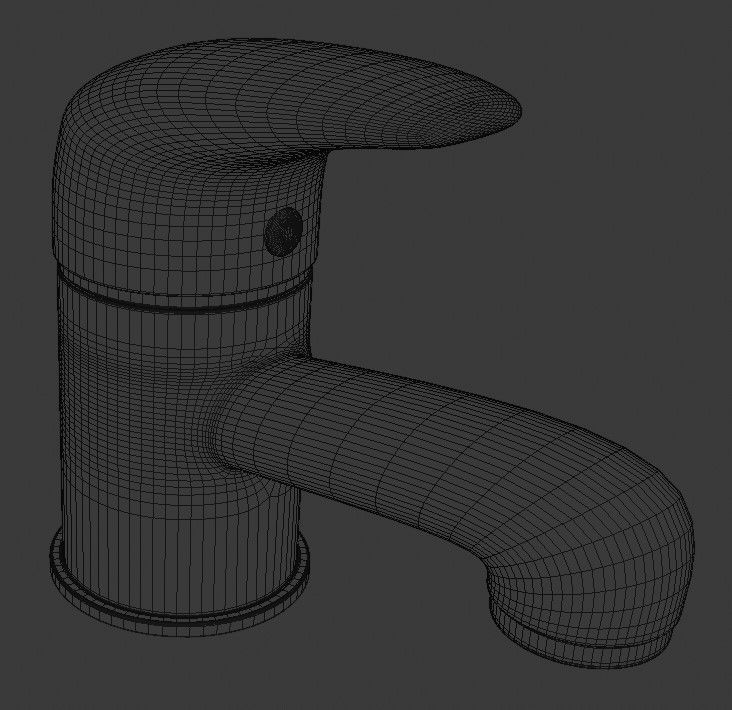 Bath tap 3D model_4