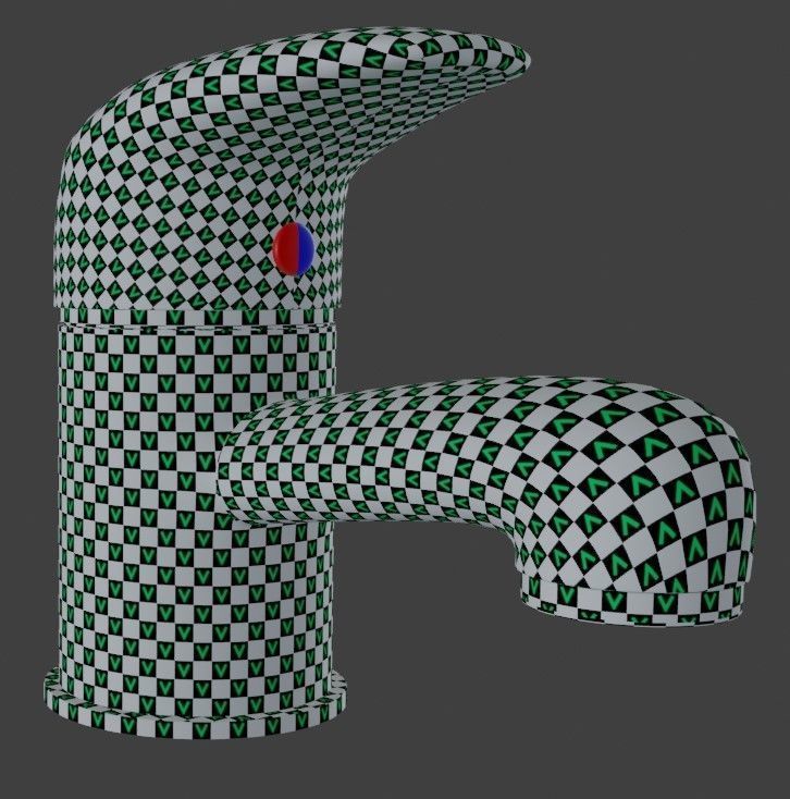 Bath tap 3D model_1