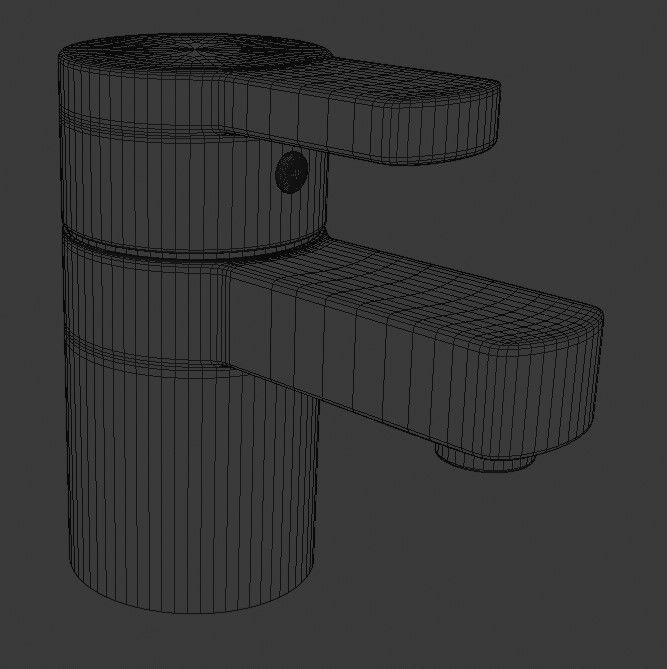 Bath tap 3D model_3