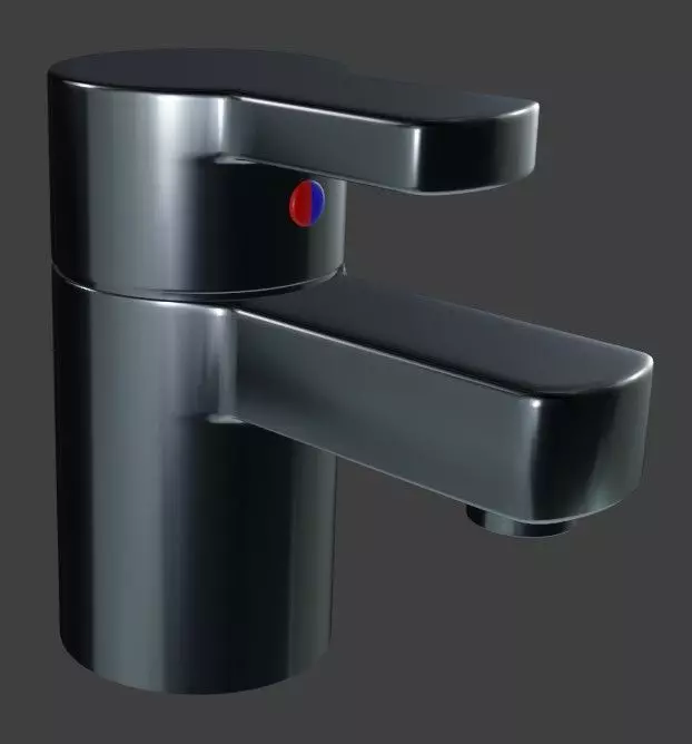 Bath tap 3D model_0