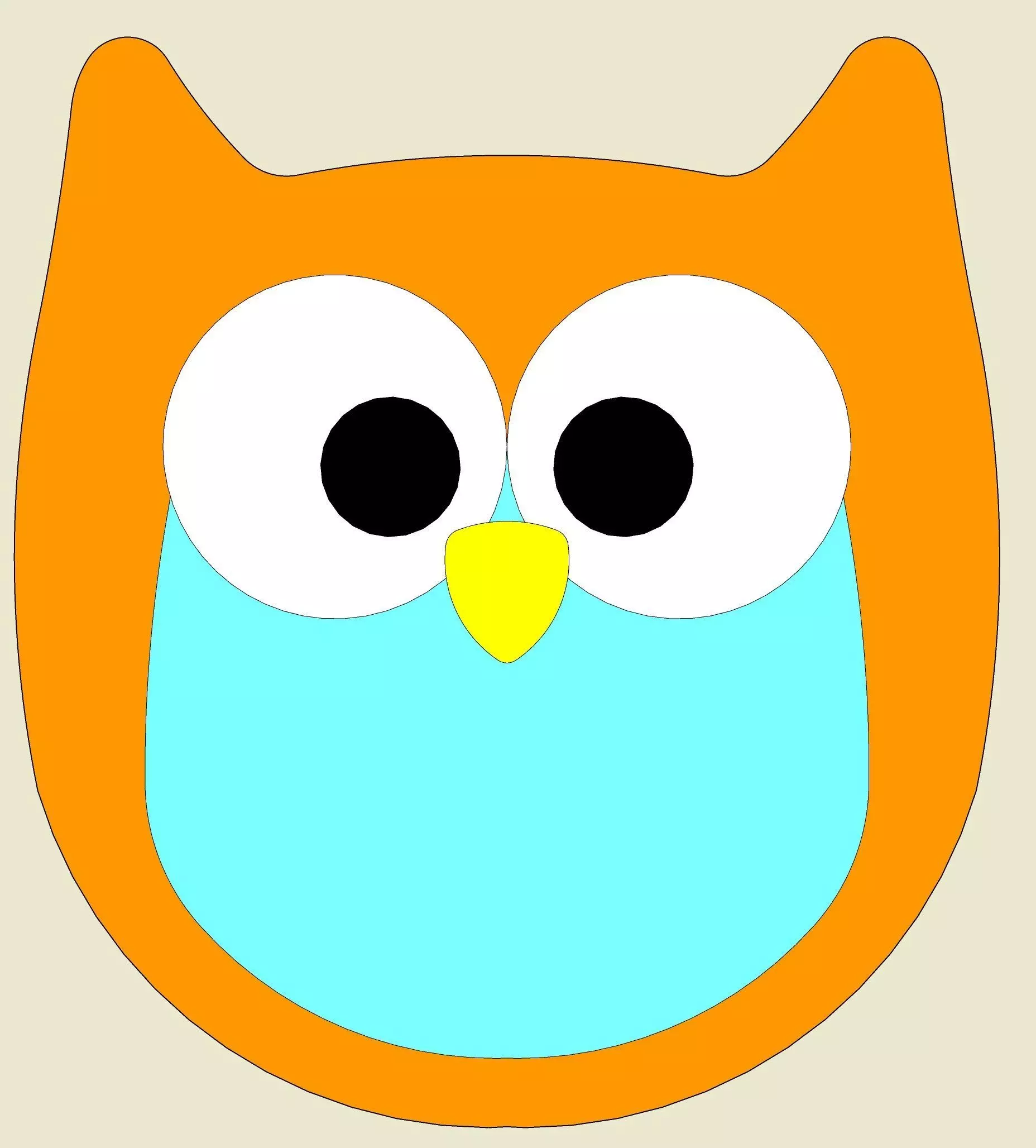 Owl Cookie Cutter Set 3D print model