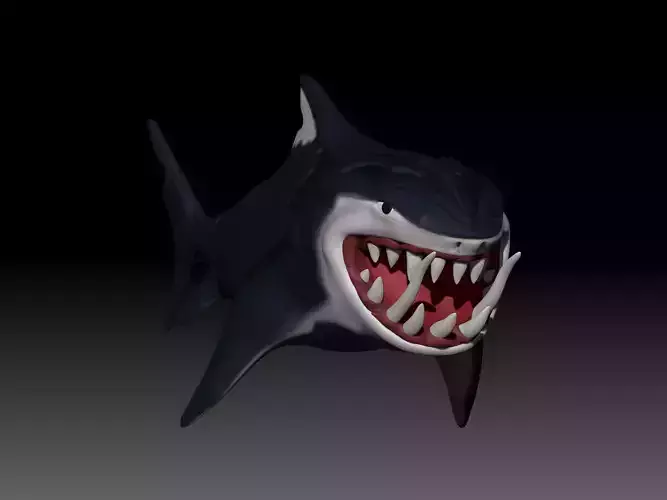chompers shark head 3D print model