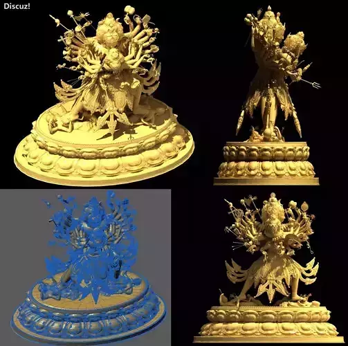 3DMAX - the Vajrayana of Tibetan Buddhism 3D model