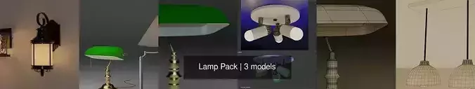 Lamp Pack 3D Model Collection