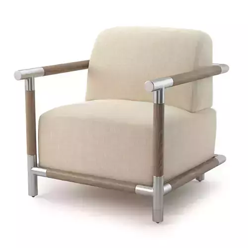 Crate and Barrel Alessia Wood and Metal Chair