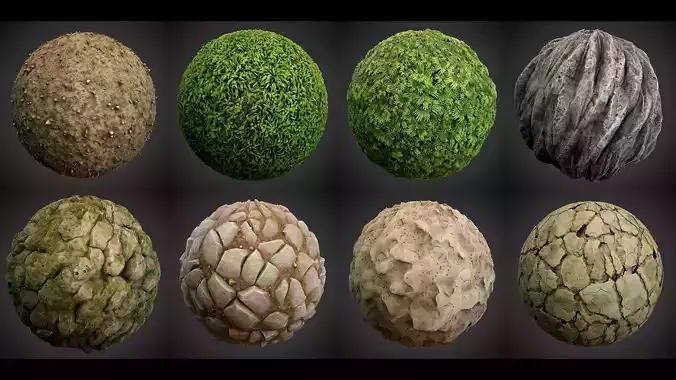 Stylized Summer Forest Materials Texture