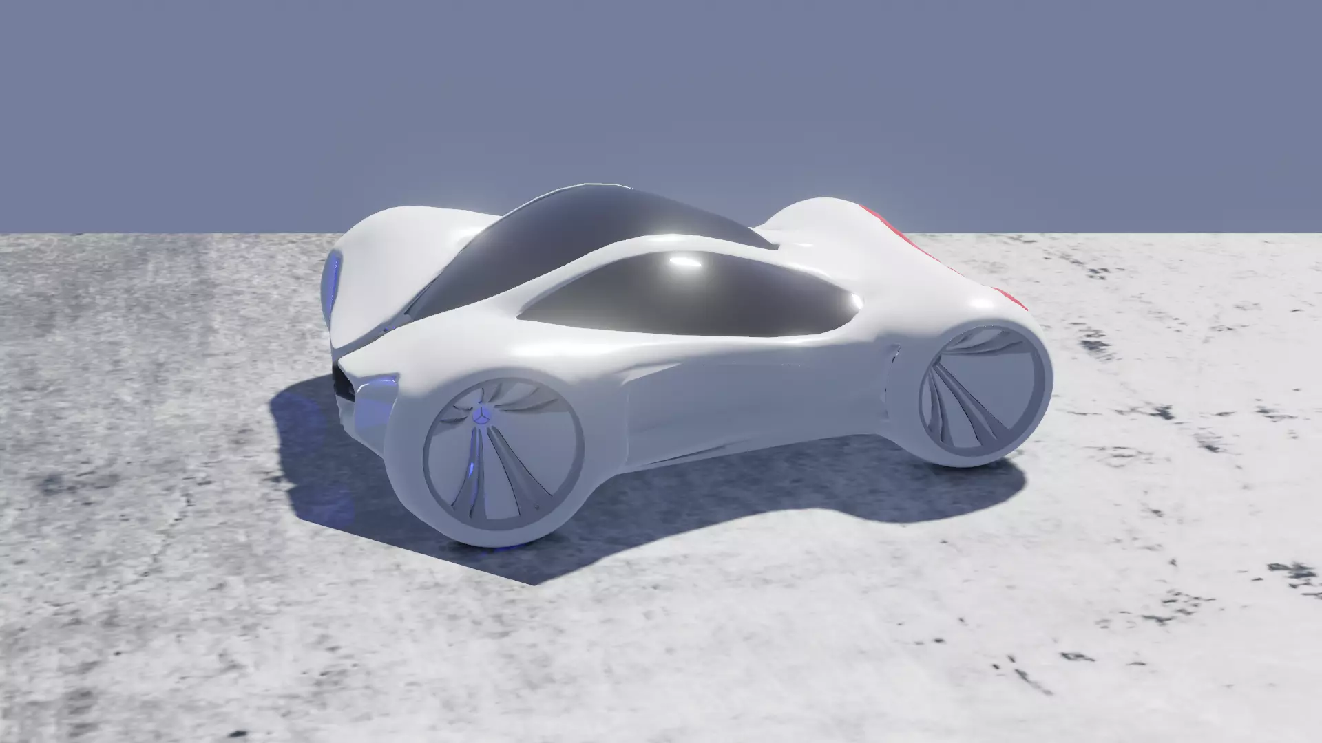 Mecesdes benz C112 concept model 3D model_0