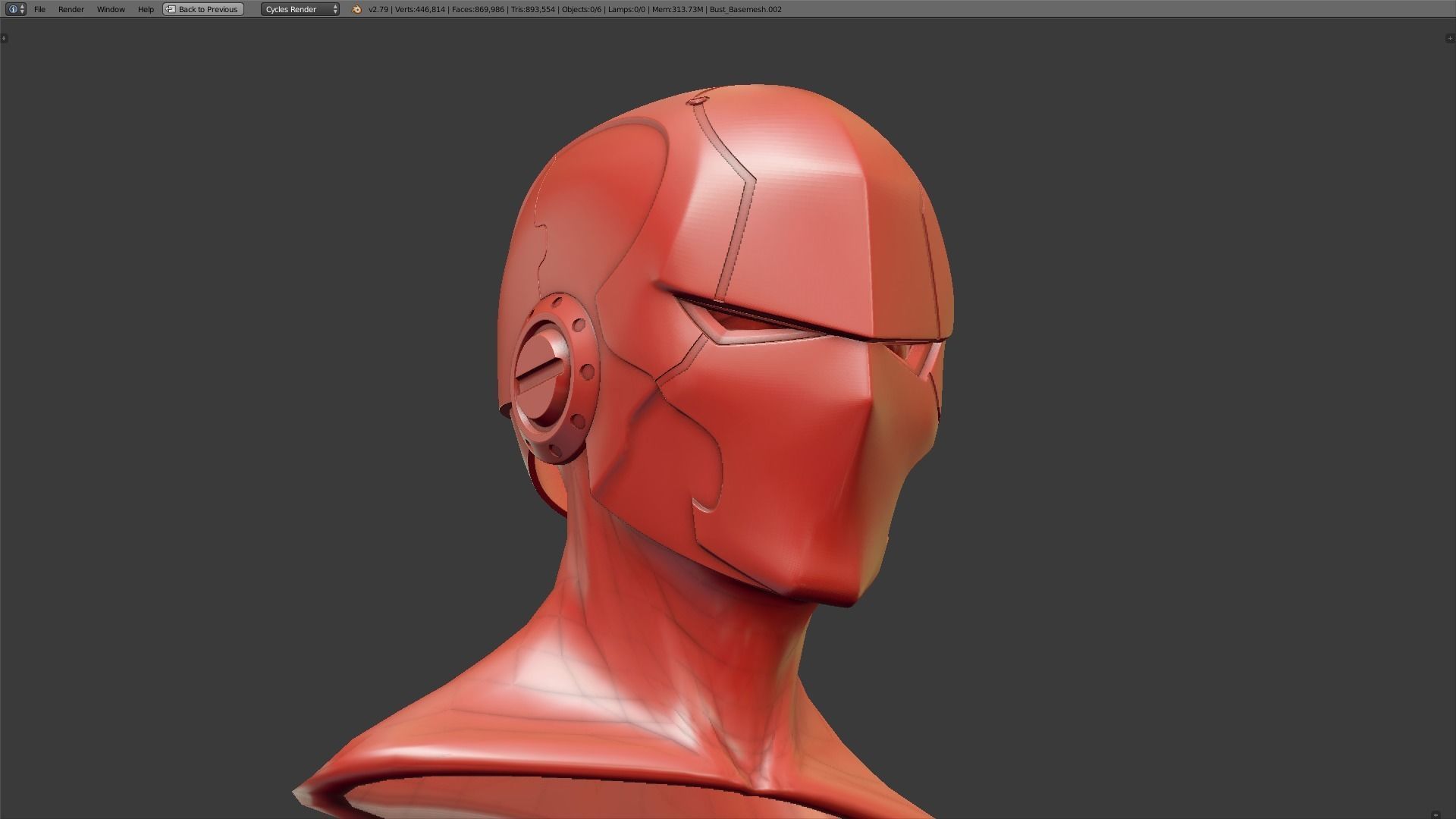 Red Hood Helmet 3D print model_7