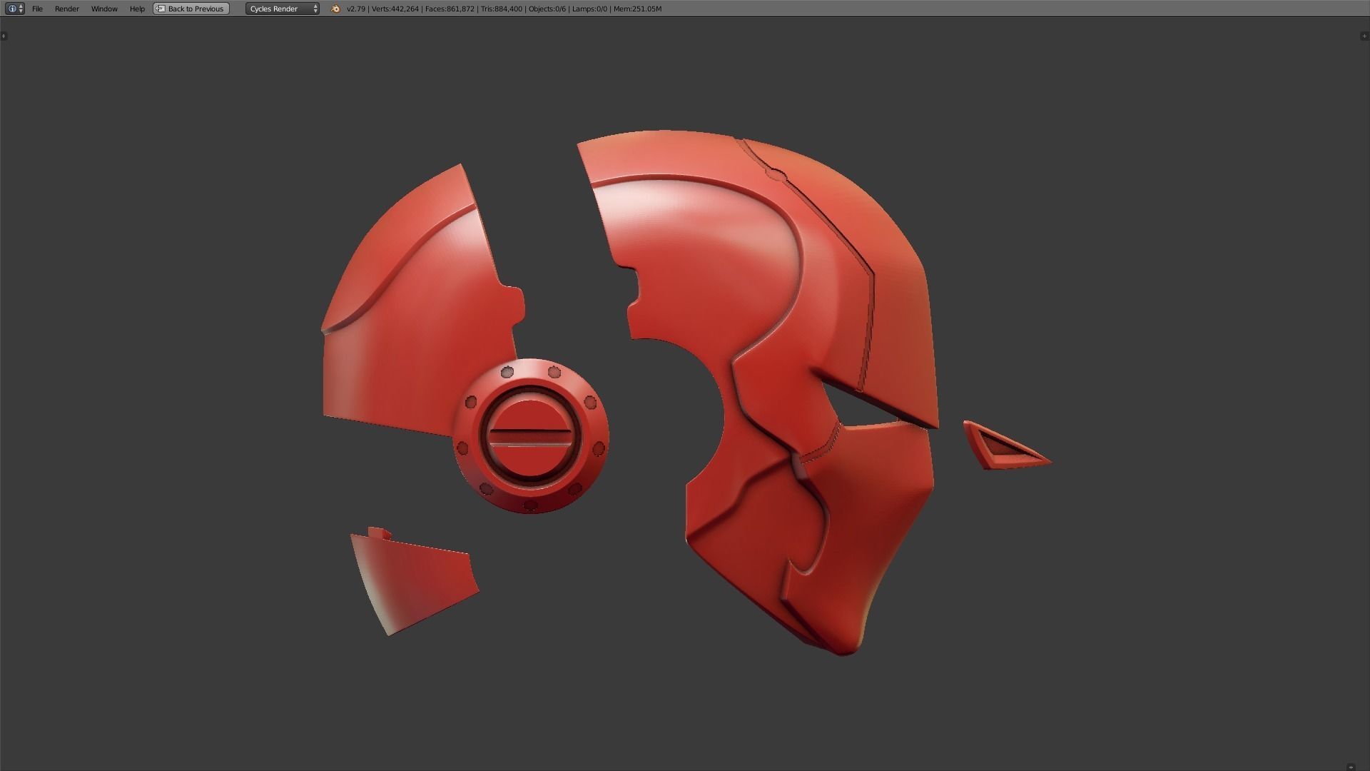 Red Hood Helmet 3D print model_8