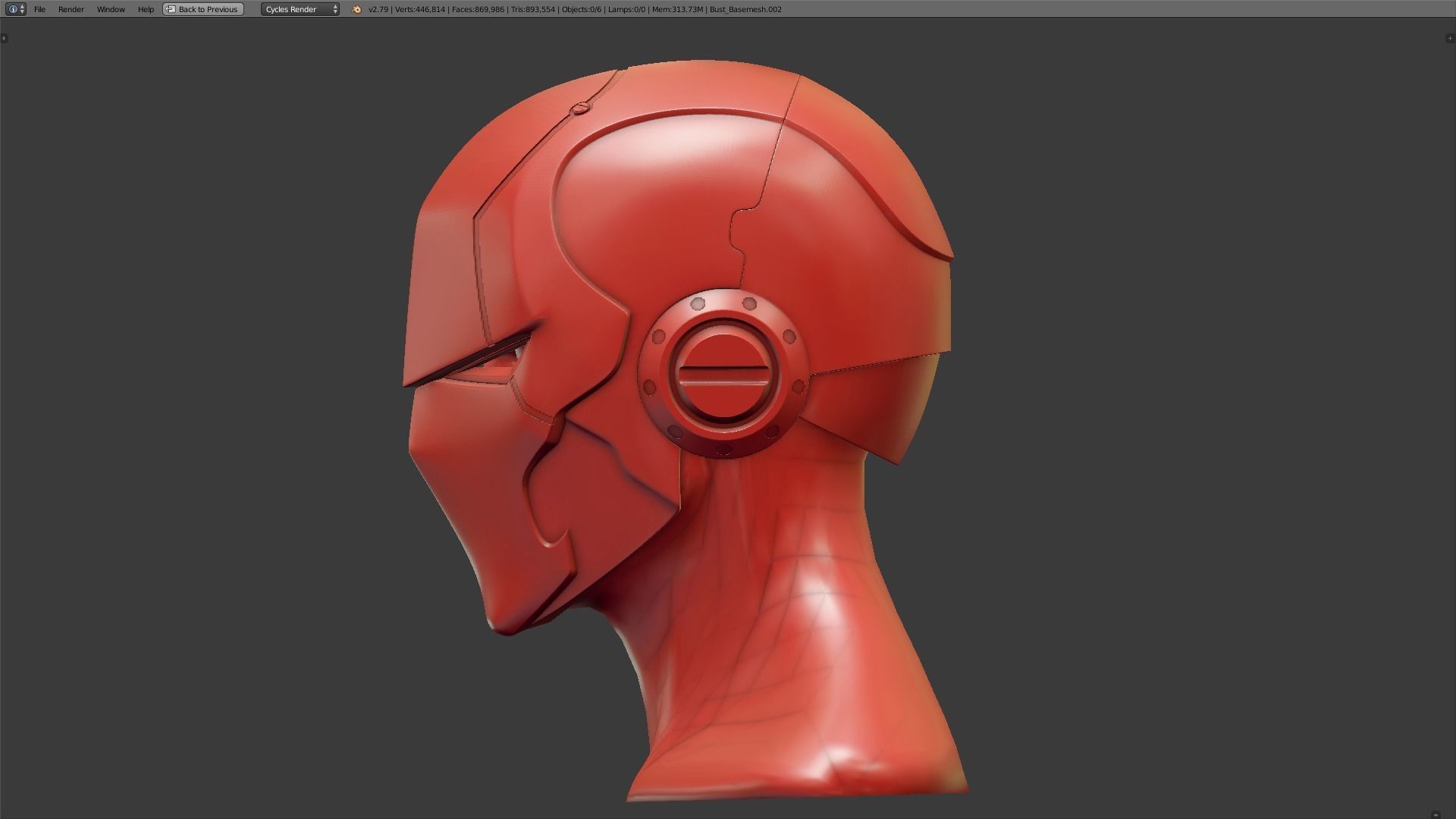 Red Hood Helmet 3D print model_5