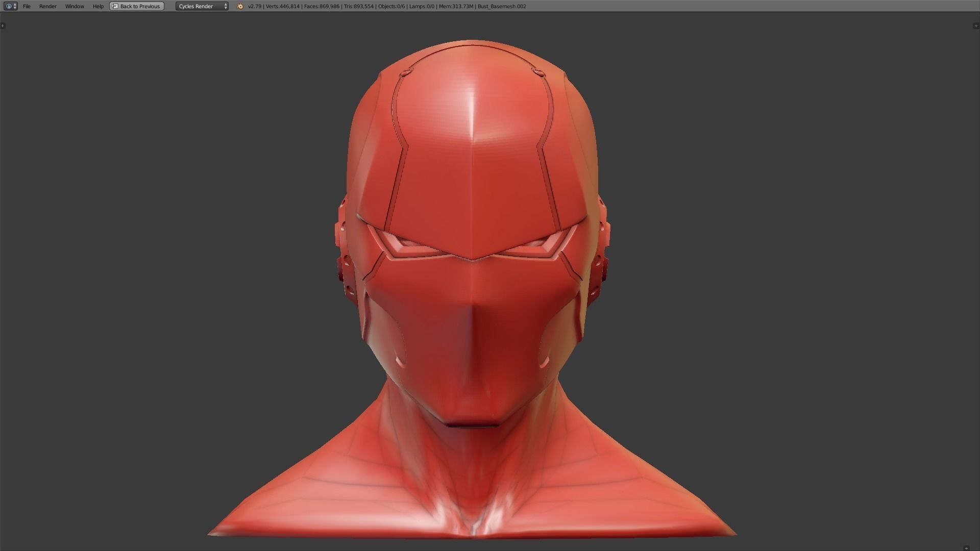 Red Hood Helmet 3D print model_4