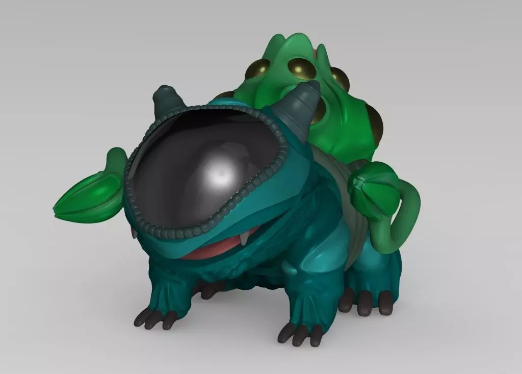 Alien Bulbasaur 3D print model