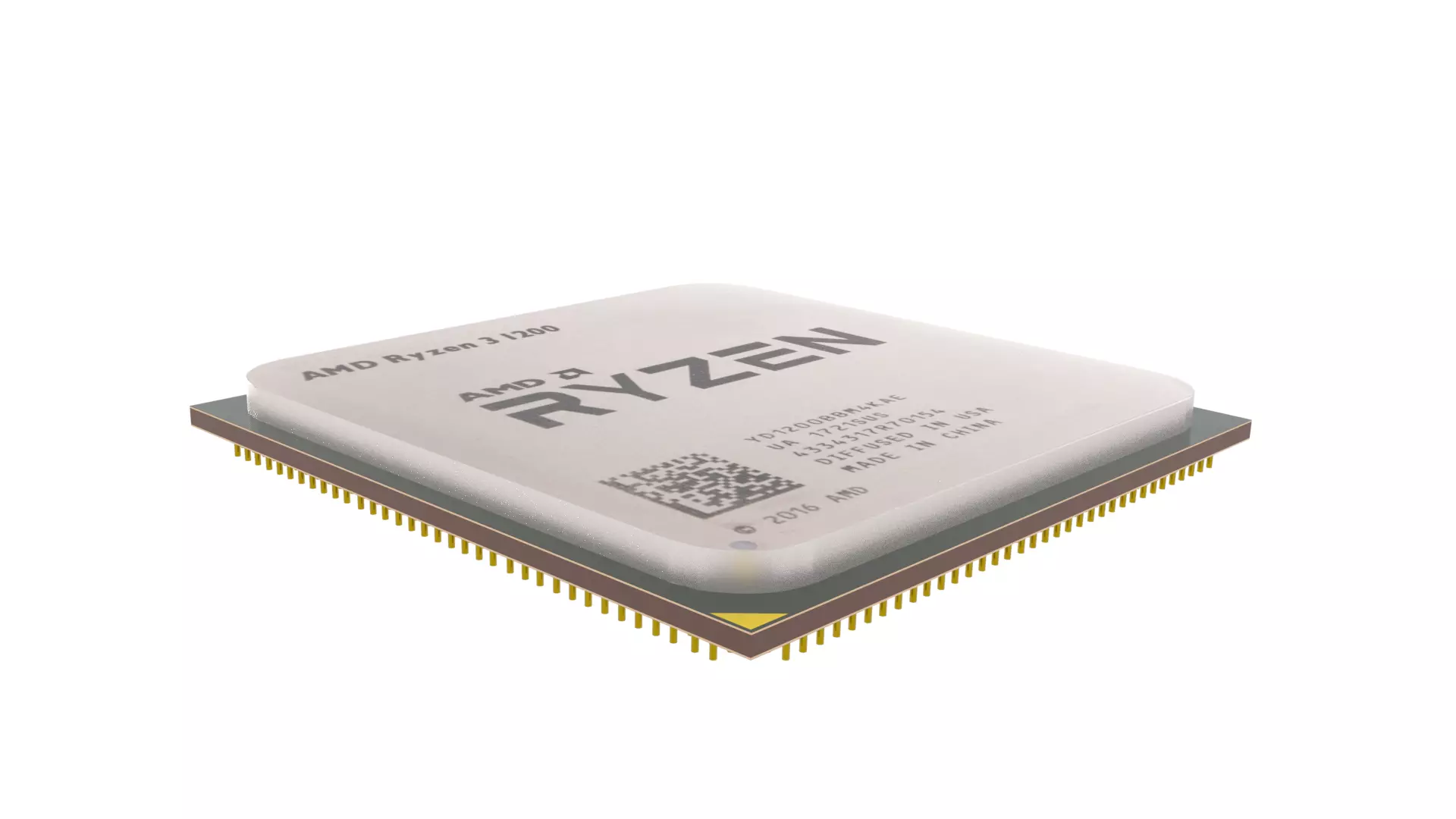 Ryzen CPU 3D model